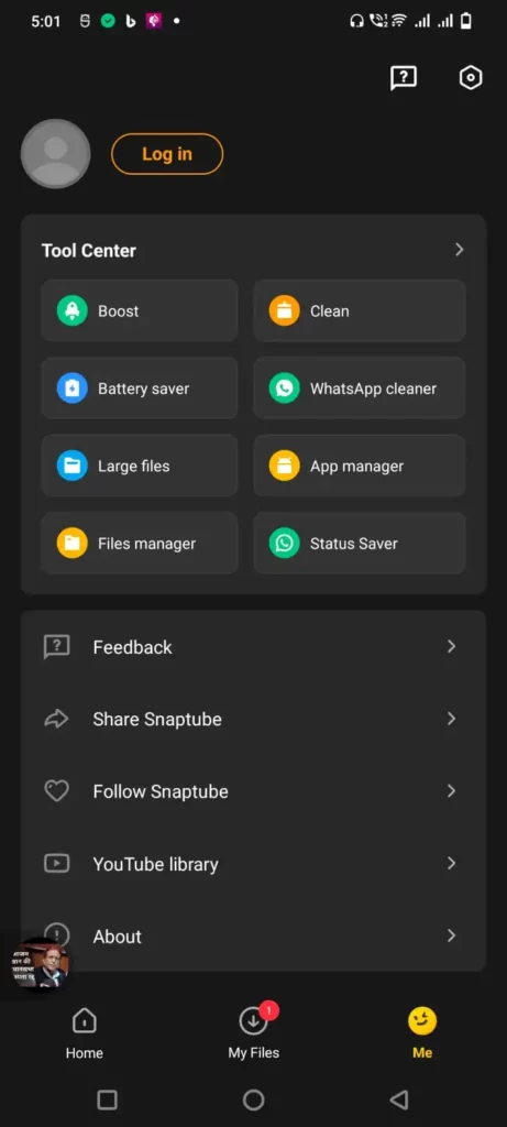 Snaptube app