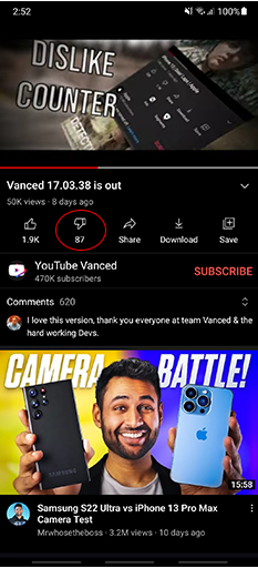 Youtube Vanced